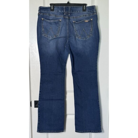 WRANGLER Retro Mae Bootcut Jeans 19/20x34 09mwzht - Picture 4 of 12